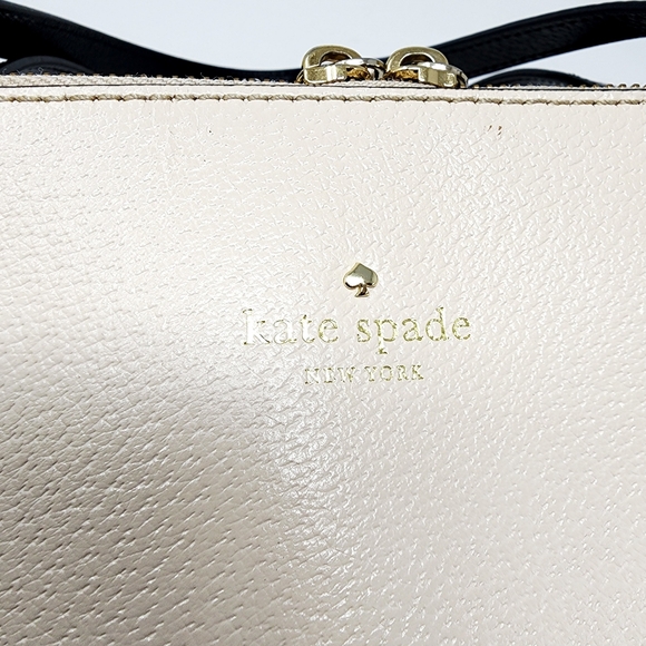 Kate Spade New York Two-Tone Leather Zip Satchel Structured Work Bag - Picture 5 of 16